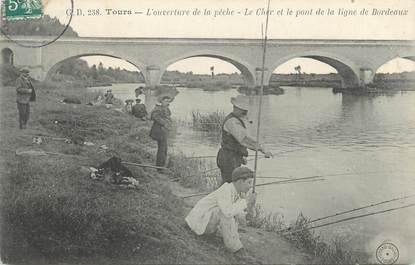 CPA FRANCE 37 "Tours, ouverture de la pêche"