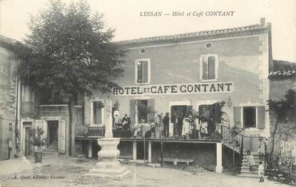 CPA FRANCE 30 "Lussan, Hotel et Café Contant"