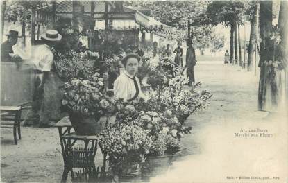 CPA FRANCE 73 "Aix les Bains, le marché aux fleurs"