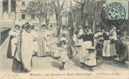 CPA FRANCE 13 "Marseille, les nounous au cours Pierre Puget"