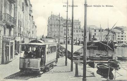 CPA FRANCE 83 Toulon, Quai Senès / TRAMWAY