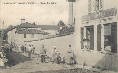 CPA FRANCE 38 "Saint Victor de Cessieu, Usine Cartallier"