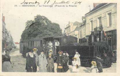 CPA FRANCE 36 "Issoudun, le tramway, Place de la Poterie"