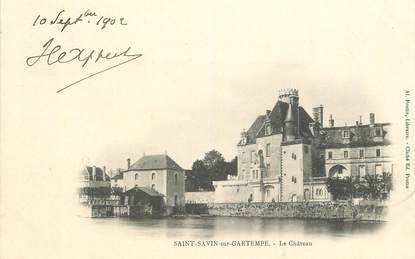 CPA FRANCE 86  "Saint Savin sur Gartempe, le chateau"
