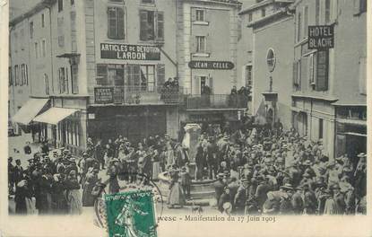 CPA FRANCE 07 "La Louvesc, manifestation du 17 juin 1903"
