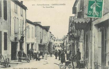 CPA FRANCE 47 Castillonnès, la grande rue"