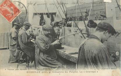 CPA FRANCE 01 "Oyonnax, Industrie du Peigne"