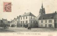 91 Essonne CPA FRANCE 91 " Angerville, place du marché, l'église "