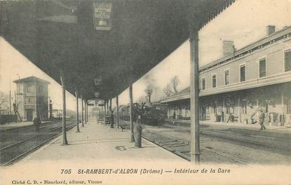CPA FRANCE 26 "Saint Rambert d'Albon, la gare" / TRAIN