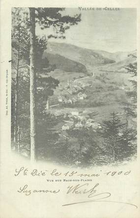 CPA FRANCE 88 "Vallée de Celles, vue sur Raon sur plaine"