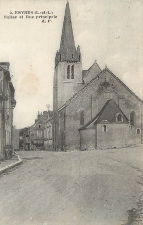 CPA FRANCE 37 " Esvres, église "