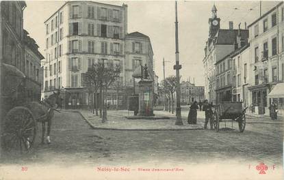 CPA FRANCE 93 " Noisy le Sec, place Jeanne d'Arc "