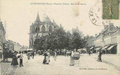 CPA FRANCE 27 " Le Neubourg, marché au beurre "