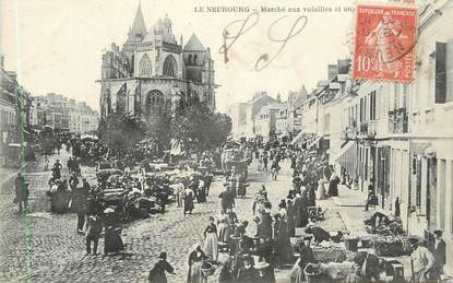 CPA FRANCE 27 " Le Neubourg, marché aux volailles "