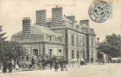 CPA FRANCE 27 " Pont Audemer, la gare "