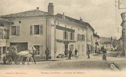CPA FRANCE 07 "Vernoux d'Ardèche, avenue de Valence"