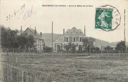CPA FRANCE 27 " Beaumont le Roger, gare "