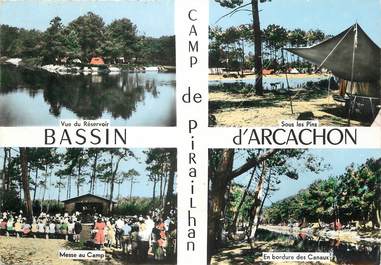 / CPSM FRANCE 33 "Camp de Pirailhan par le canon"