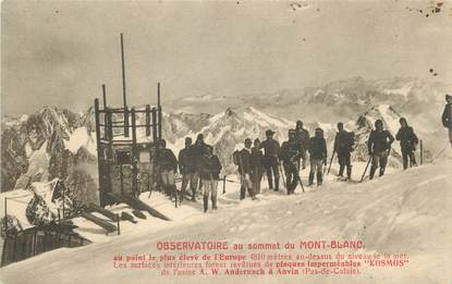 CPA FRANCE 74 "Observatoire au sommet du Mont Blanc"