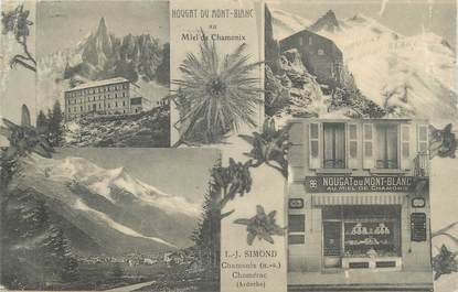 CPA FRANCE 74 "Nougat du Mont Blanc, Chamonix Chomérac"