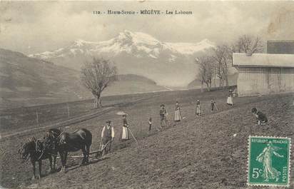 CPA FRANCE 74 "Megève, les Labours"