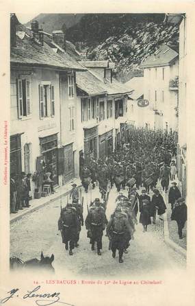 CPA FRANCE 73 "Le Chatelard, les Bauges, 52e de Ligne"