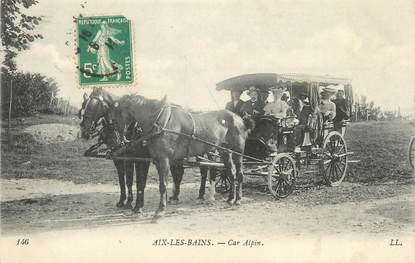 CPA FRANCE 73 "Aix les Bains, la diligence"