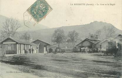 CPA FRANCE 73 "La Rochette, la gare"