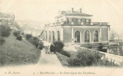 CPA FRANCE 92 "Meudon, la gare, ligne des Invalides"