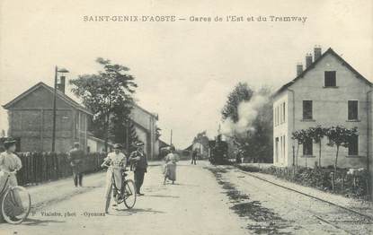 CPA FRANCE 73 "Saint Genix d'Aoste, tramway"
