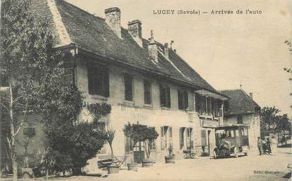 CPA FRANCE 73 "Lucey, arrivée de l'Auto"