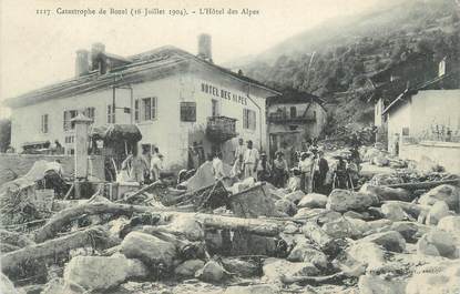 CPA FRANCE 73 "Catastrophe de Bozel, Hotel des Alpes"