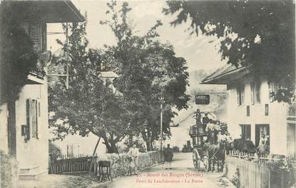 CPA FRANCE 73 "Massif des Bauges, pont de Lescheraines, la poste"