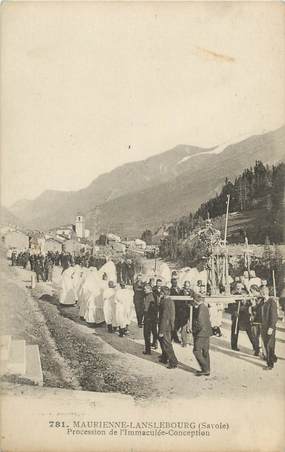 CPA FRANCE 73 "Maurienne Lanslebourg, Procession de l'Immaculée Conception"