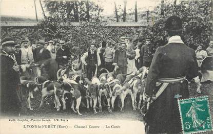 CPA FRANCE 27 "Lyons la Foret, la chasse à courre"