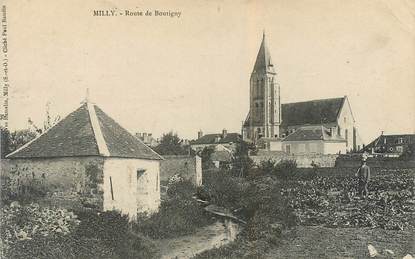 CPA FRANCE 91 "Milly, Rte de Boutigny"