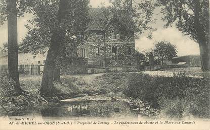 CPA FRANCE 91 "Saint Michel sur Orge, Propriété de Lormoy, RDV de chasse"