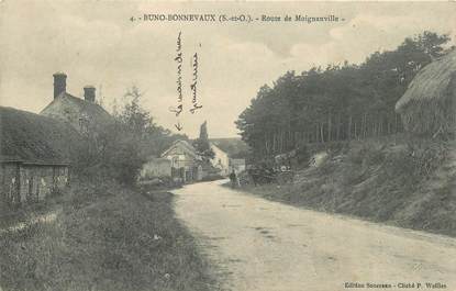 CPA FRANCE 91 "Buno Bonnevaux, rte de Moignanville"