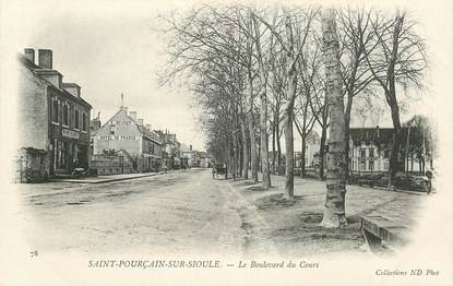 CPA FRANCE 03 "Saint Pourçain sur Sioule,  le boulevard du Cours"