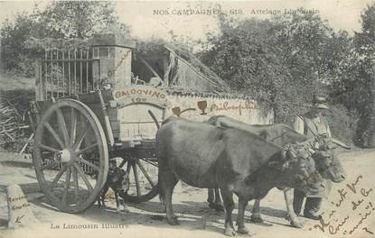 CPA FRANCE 87 " Notre Limousin, attelage "