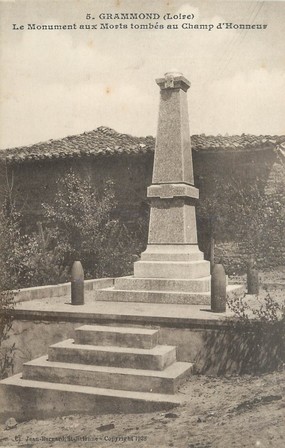 CPA FRANCE 42 " Grammond, monument aux morts "