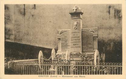 CPA FRANCE 42 " Chuyer, monument aux morts "