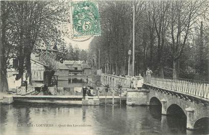 CPA FRANCE 27 " Louviers, quai des lavandières " / LAVOIR