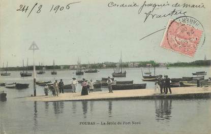 CPA FRANCE 17 " Fourras, la jetée "