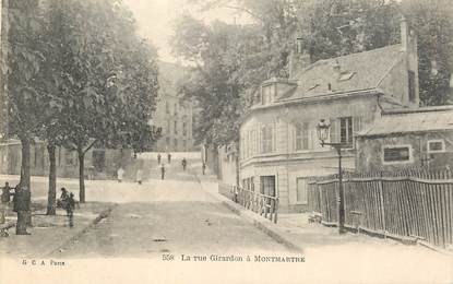 CPA FRANCE 75018 "Paris, la rue Girardon à Montmartre"