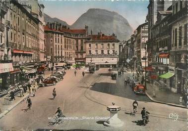 CPSM FRANCE 38 " Grenoble, place Grenette "