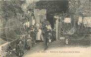 76 Seine Maritime CPA FRANCE 76 "Dieppe, habitation de pêcheurs dans la falaise"