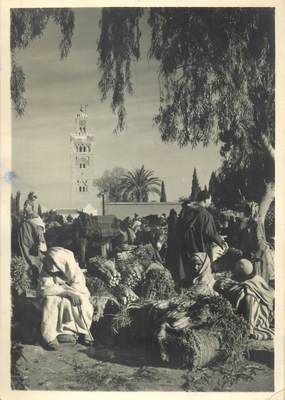 CPSM / PHOTO LE MAROC ARTISTIQUE / Ed. ART MAROC "Marrakech, le souk aux légumes"