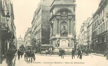 CPA FRANCE 75002 Paris, Fontaine Molière, rue de Richelieu"