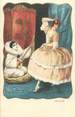 Theme CPA ART DECO / FEMME / PIERROT